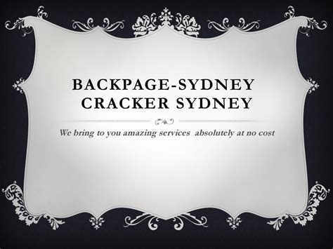 backpage sydney|Sydney Backpage